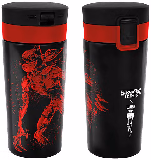 Tazza termica Bialetti Travel Mug Stranger multicolore in acciaio inossidabile a doppia parete da 380 ml