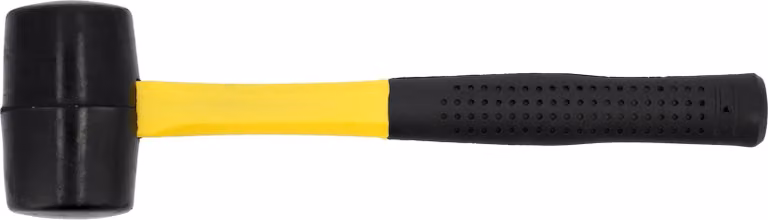 Martello di gomma 45 mm, manico in fibra di vetro, 500 g