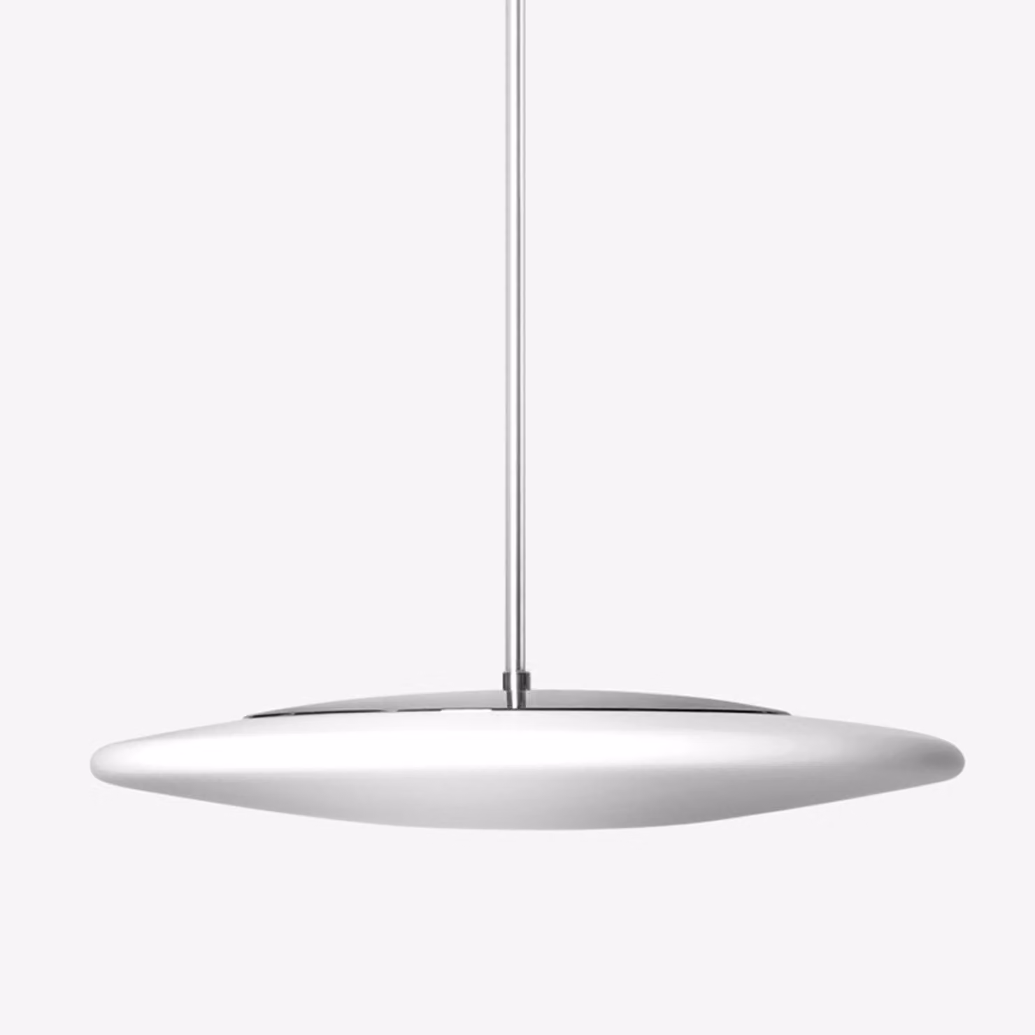 Apparecchio LED a sospensione Lucis Rondo, Variante: Ø 450 x 80 mm, 20,3 W, 4000 K, bianco