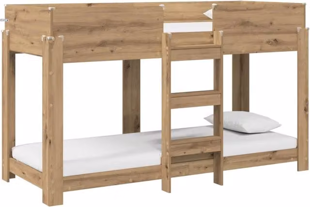 Letto a Castello per Bambini | Letto Infantile | Lettino Rovere artigianale 75 x 190 cm