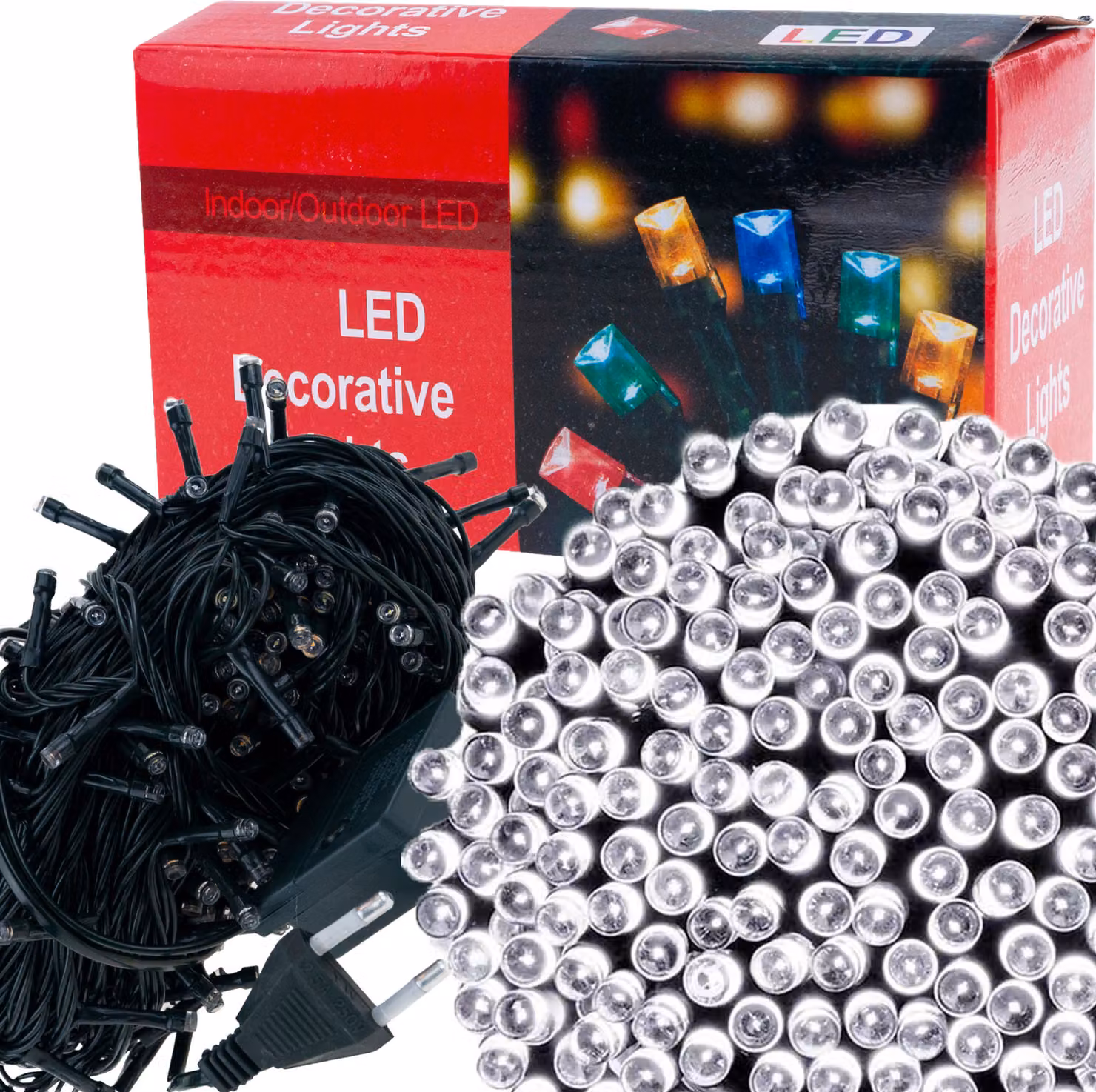 Luci dell'albero di Natale 300 Led Luci dell'albero di Natale fredde per interni fino a 8 modalità di luce