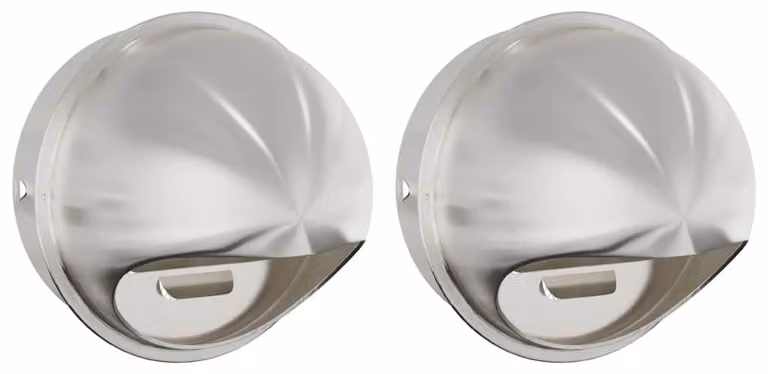Coperture per ventilazione d'aria 2 pcs Argento 200 mm