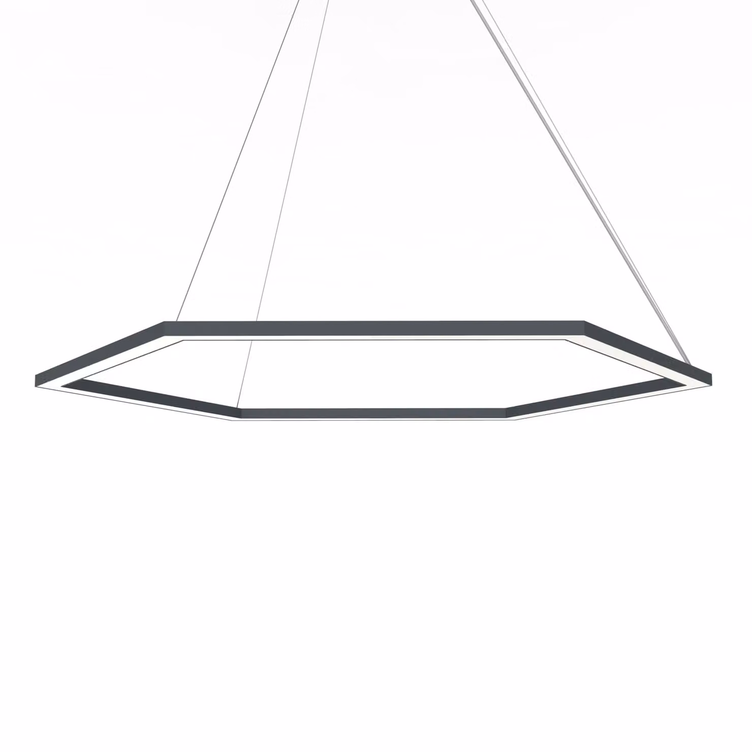 Lampada A Sospensione Esagono D90 Monocolore Opaca