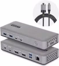Hub 3 in 1 USB C Dual Monitor Startech.Com Grigio 201UE USBC DOCK