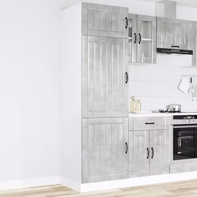 Pensile da cucina | Armadio da Cucina Lucca Grigio Cemento in Legno Multistrato