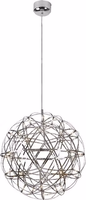 Lampada a sospensione LED cromata 12W 3000K Eudora Rabalux