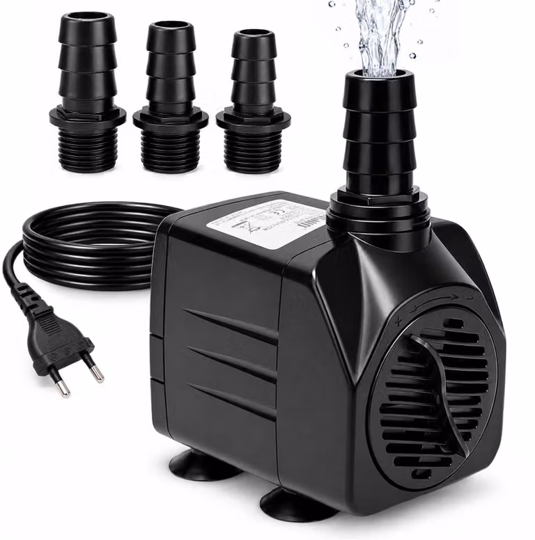 Pompa per fontana, 25W, portata 1800 L/H, altezza di sollevamento 2 metri