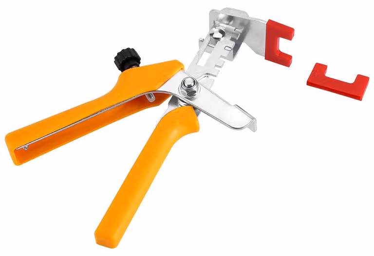 1 pinza per piastrelle, strumento di posizionamento per piastrelle, sistema di livellamento per piastrelle, utensile per la posa di piastrelle in Vetroceramica (giallo)