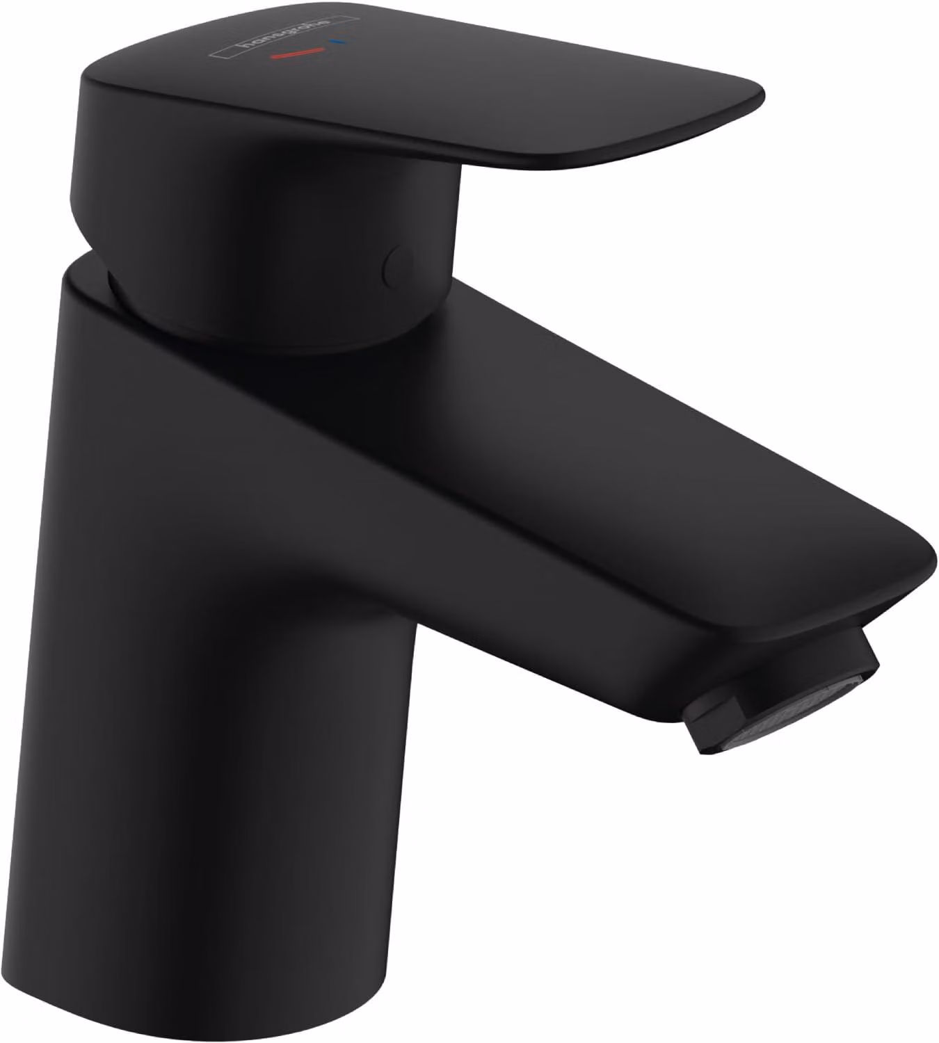 Rubinetto per lavabo, colore nero opaco, altezza del beccuccio 67 mm, tecnologia EcoSmart, sistema CoolStart