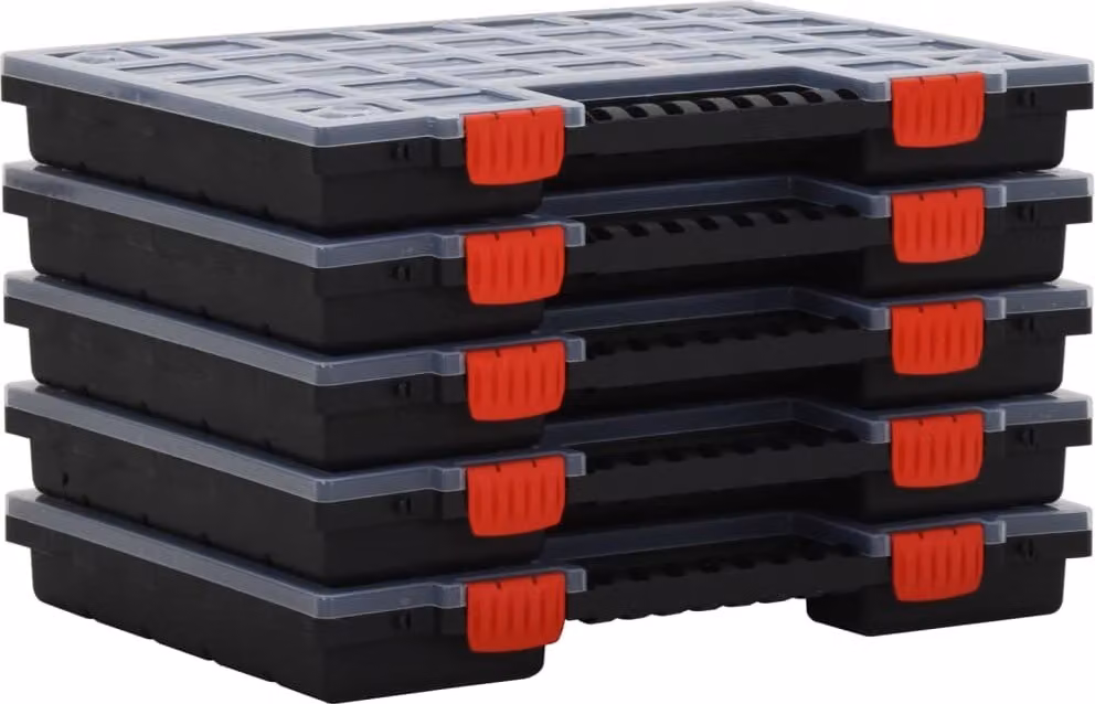 Scatole di Assortimento 10 pz 40x30x5 cm Polipropilene