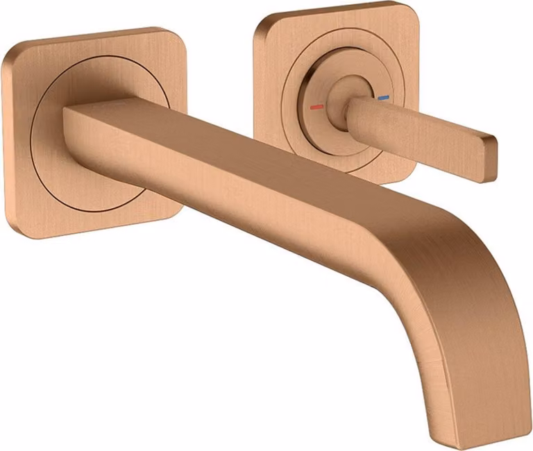 hansgrohe AXOR Citterio E Mitigeur monocommande de lavabo encastré avec rosaces pour montage mural, 36106140, 36106140