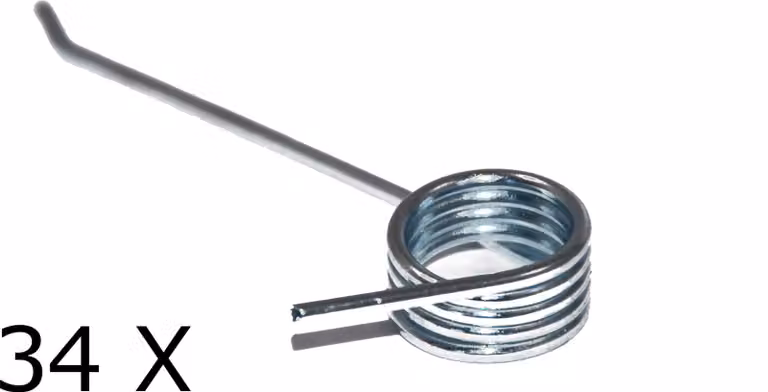 34 X Molla per Gardena ES450/30, Brill Hattrick HE36, Brill 36EH Rullo ventilatore MulchCut