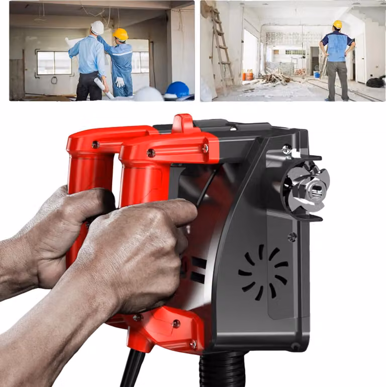 Fresatrice a muro, potenza 1200 W, larghezza di fresatura 160 mm, regolazione altezza 1-4 mm, velocità 3000 giri/min, 24,5 x 22 x 16,5 cm Dimensioni
