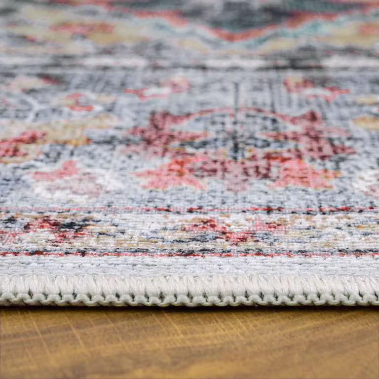 Tappeto lavabile con motivo floreale multicolore L: 100 cm, P: 60 cm