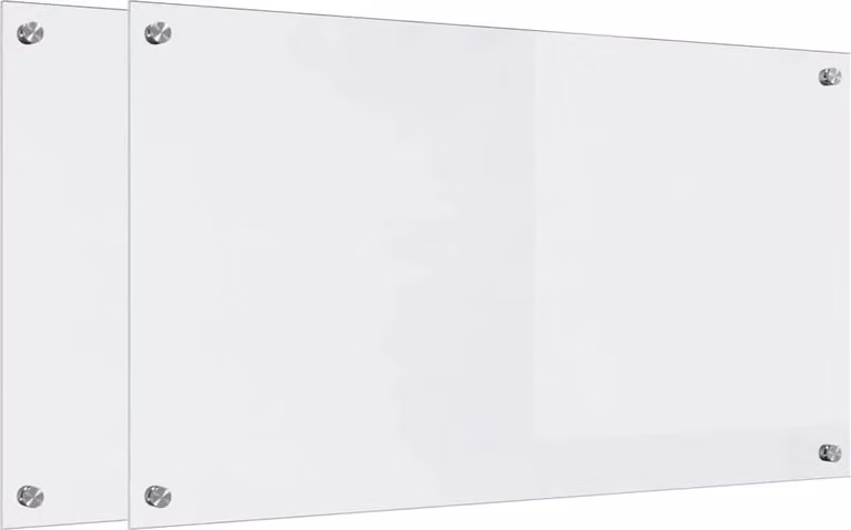 Schienale da cucina 2 pcs Trasparente 90 x 50 cm