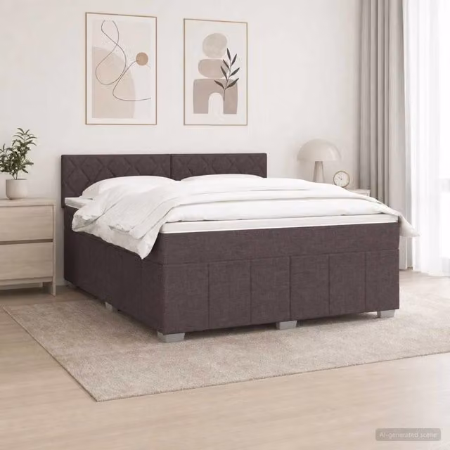 Letto box spring moderno vidaXL con materasso ibrido e tecnologia pocket spring, colore multicolore, L/P: 180 x 200 cm – 1