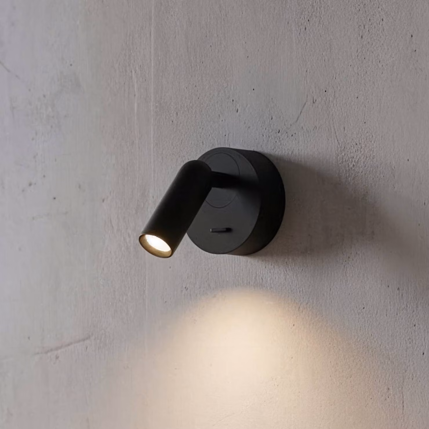 IDEAL LUX Faretto LED da parete Ideal Lux Bean, Ø 7 cm, metallo nero/vetro Bean, Nero, Soggiorno / Sala da pranzo, Metallo, Moderno