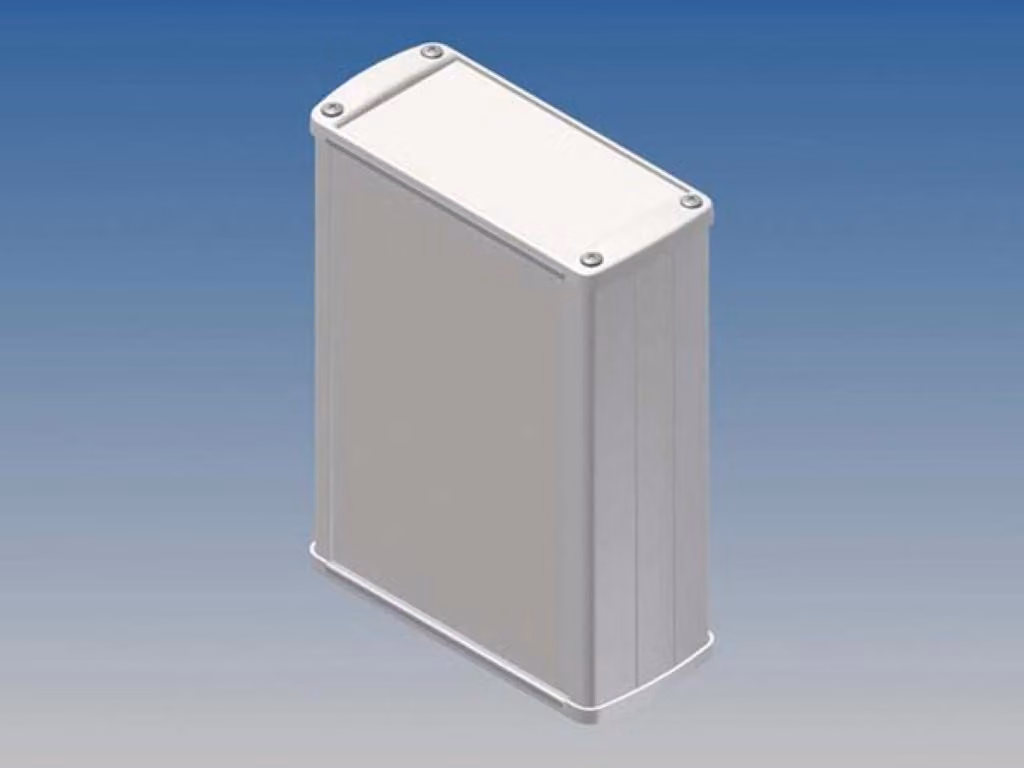 Alloggiamento in alluminio - colore bianco - 145 x 105,9 x 45,8 mm