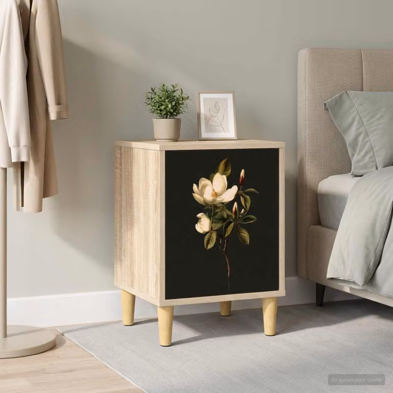 Armadio da Notte vidaXL BREMEN Rovere Sonoma, L/P/H: 36 x 33 x 50 cm