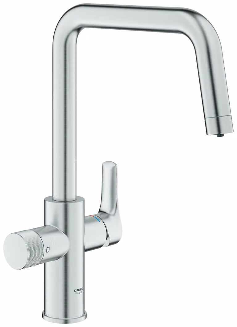 Miscelatore per lavello BLUE PURE EUROSMART Bocca a U supersteel supersteel