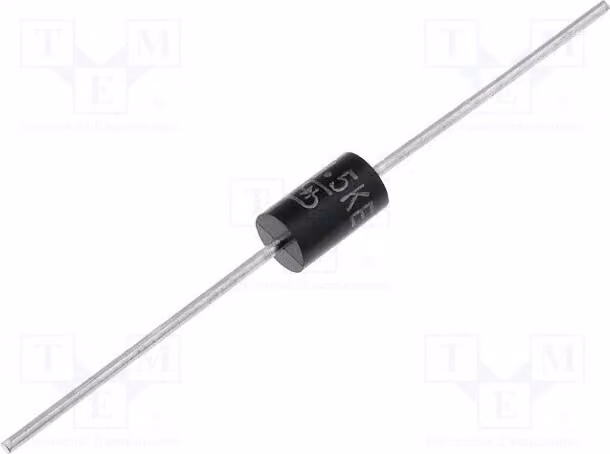 3x Diodo: TVS 30V 1.5KE30CA. Diodo bidirezionale a montaggio su circuito stampato. Bidirezionale, 1,5 kW, 36 A