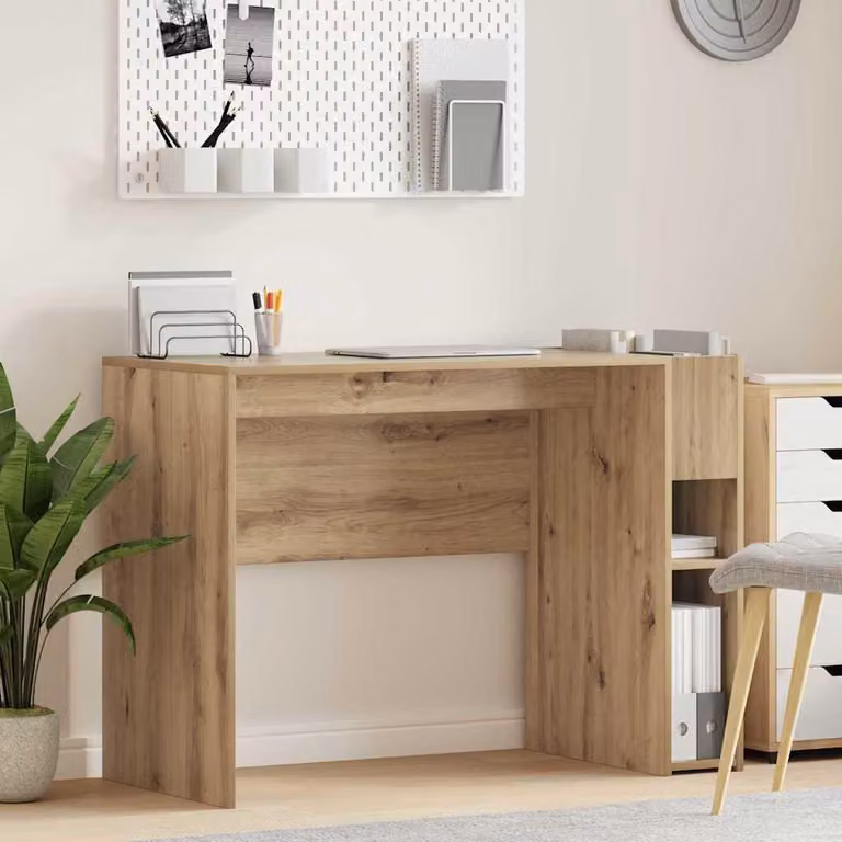 Maison Exclusive - Scrivania in legno composito effetto "Artisan Oak", dimensioni 109 x 50 x 78 cm