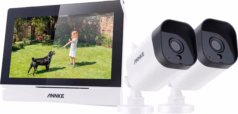 Sistema di telecamere di sicurezza wireless, monitor LCD da 7", funzionalità WiFi 4CH, alta risoluzione 3MP