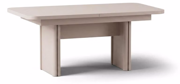 Modernes Esstisch Beige Ausziehbar Küchentisch Oval Elegante