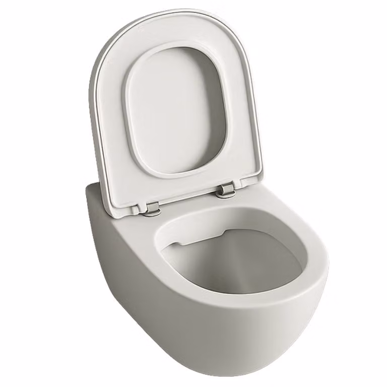 WC senza bordo, indipendente, in Vetroceramica duroplastica, con scarico a vortice, 49 cm