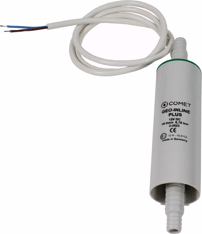 Pompa di rilancio Comet GEO INLINE PLUS Pompa di portata Pompa acqua 12V 19 l/min 0,7 bar 7 m