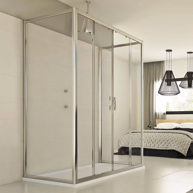 Box Doccia Idralite Young Trio a 2 Ante Trasparente L: 170 cm, P: 75 cm, H: 198 cm