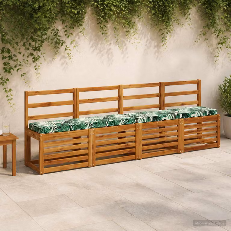 Cuscino per Panchina vidaXL VUGHT Verde in Poliestere con Rivestimento Lavabile e Resistente ai Raggi UV