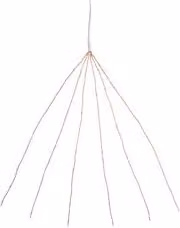 Filo di Rame con 60 MicroLED Bianco Caldo Ramo 8 Giochi di Luce IP44