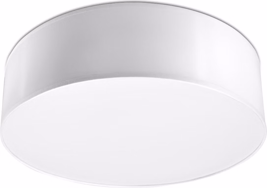 Plafone rotondo PIAZZA bianco 2xE27x15W in plastica, dimensioni: 12x35x35 cm, IP20, Pure Lume