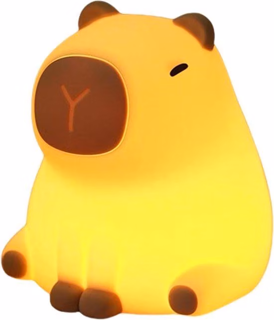 Lampada portatile a forma di animale colorata per bambini piccoli, decorazione per il soggiorno - lucina da notte dimmerabile per i più piccoli.