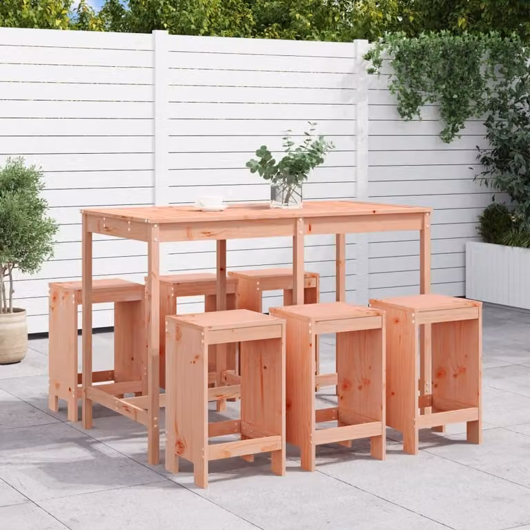 Maison Exclusive - Set da giardino da 7 pezzi in legno massello di douglasia