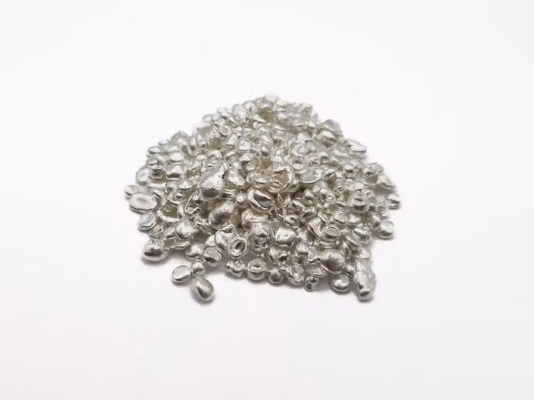 Granuli di argento puro Ag 99,99% (purezza 4N), peso: 1 kg