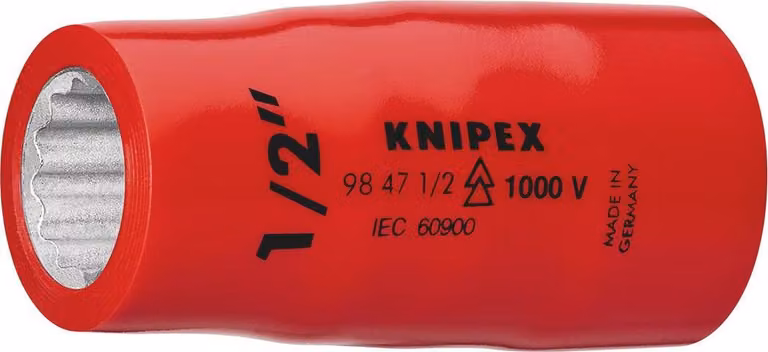 Knipex bussola esagonale da 7 / 8 pollici a 1 / 2 pollici con isolamento 1000V - 98 47 7/8ZOLL