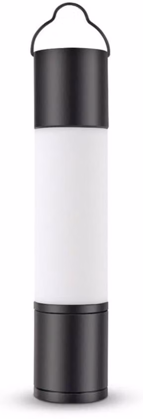 Lampada da tavolo a LED per tenda, ricaricabile tramite USB, portatile, nera