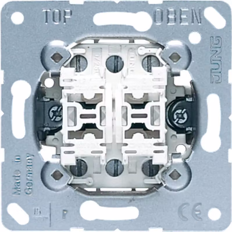 Interruttore a bilanciere Jung, 20 AX 250 V ~, doppio scambio 509-20U