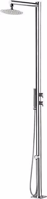 Doccia da Giardino Ama Luxury Venere con Miscelatore e Doccetta in Acciaio Inox Color Argento
