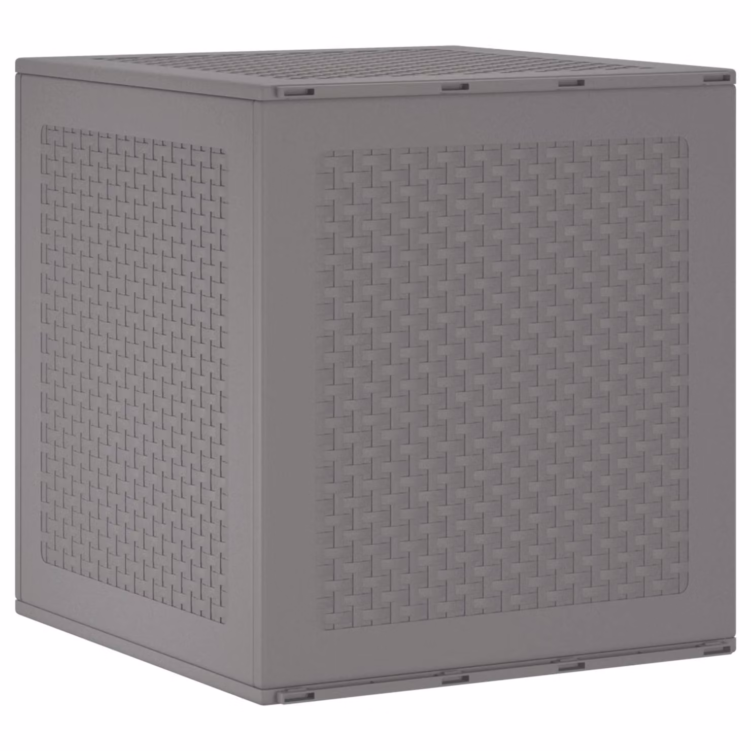 Scatola di stoccaggio vidaXL in plastica grigio opaco L: 55 cm, P: 53 cm, H: 57 cm