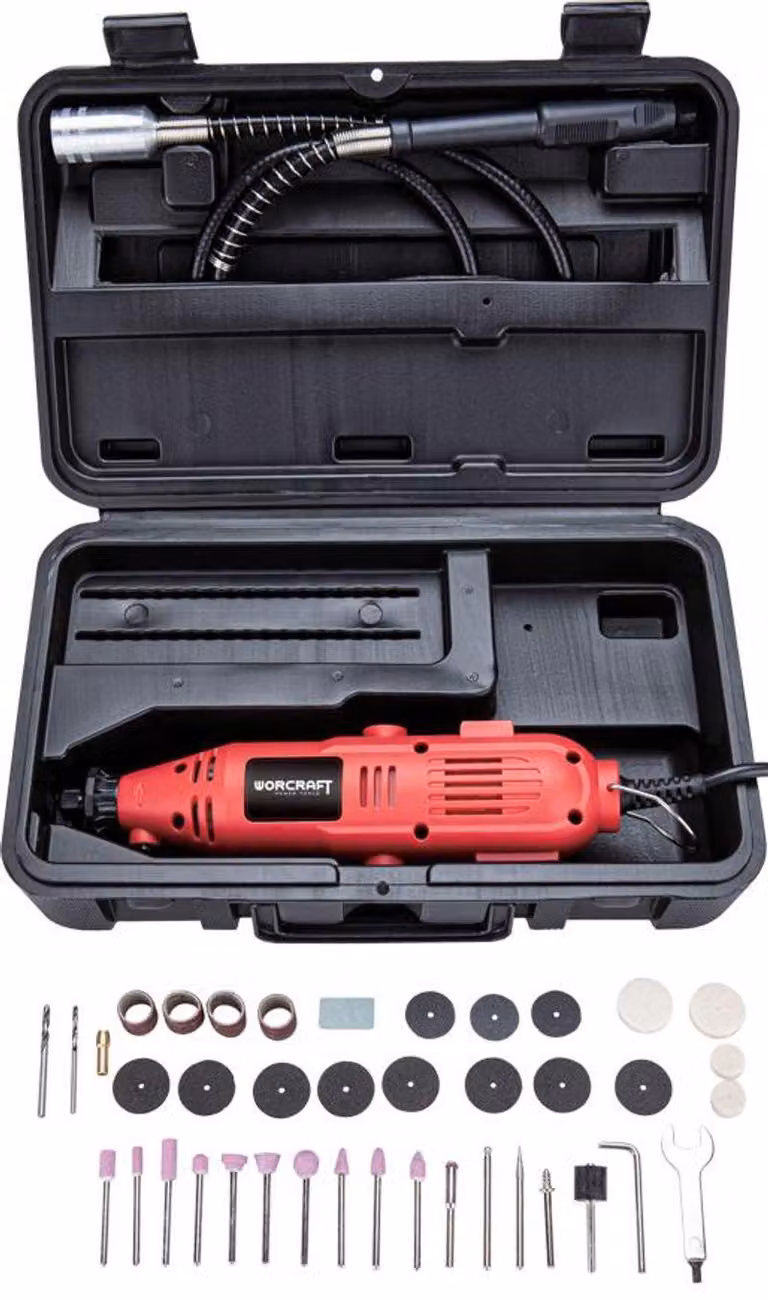 Smerigliatrice Worcraft EMG01-42, 135W, mini, diritta, foratura e levigatura