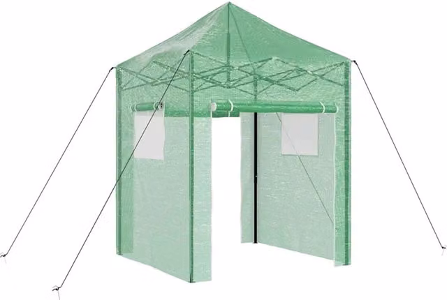 Serra rettangolare pieghevole moderna HELLOSHOP26 in ferro verde L/P/H: 200 x 200 x 300 cm