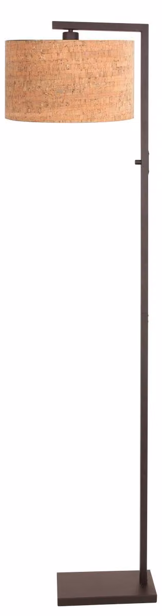 Lampada da terra - marrone - Stang - metallo tessile - lampada d'atmosfera - E27 - 4874CA - Steinhauer