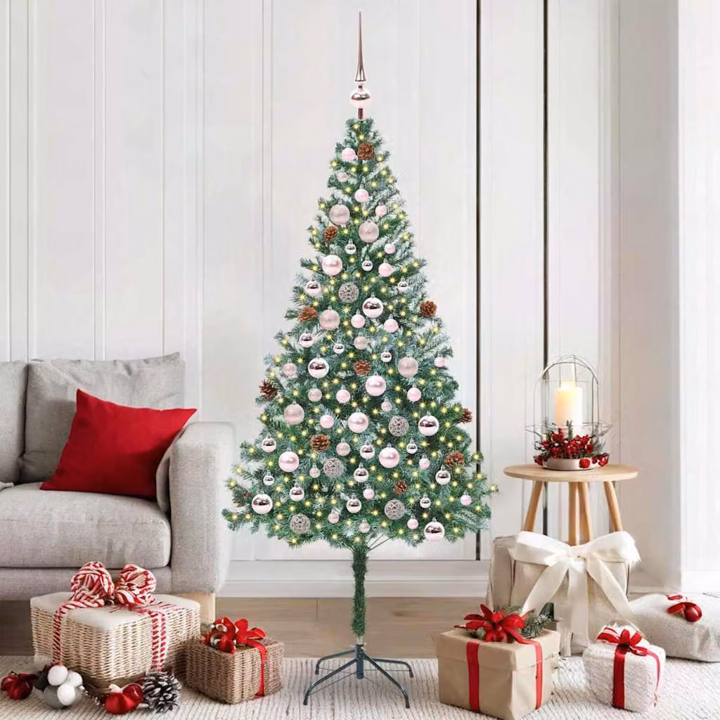Maison Exclusive - Albero di Natale artificiale, verde, 180 cm, in PVC e acciaio