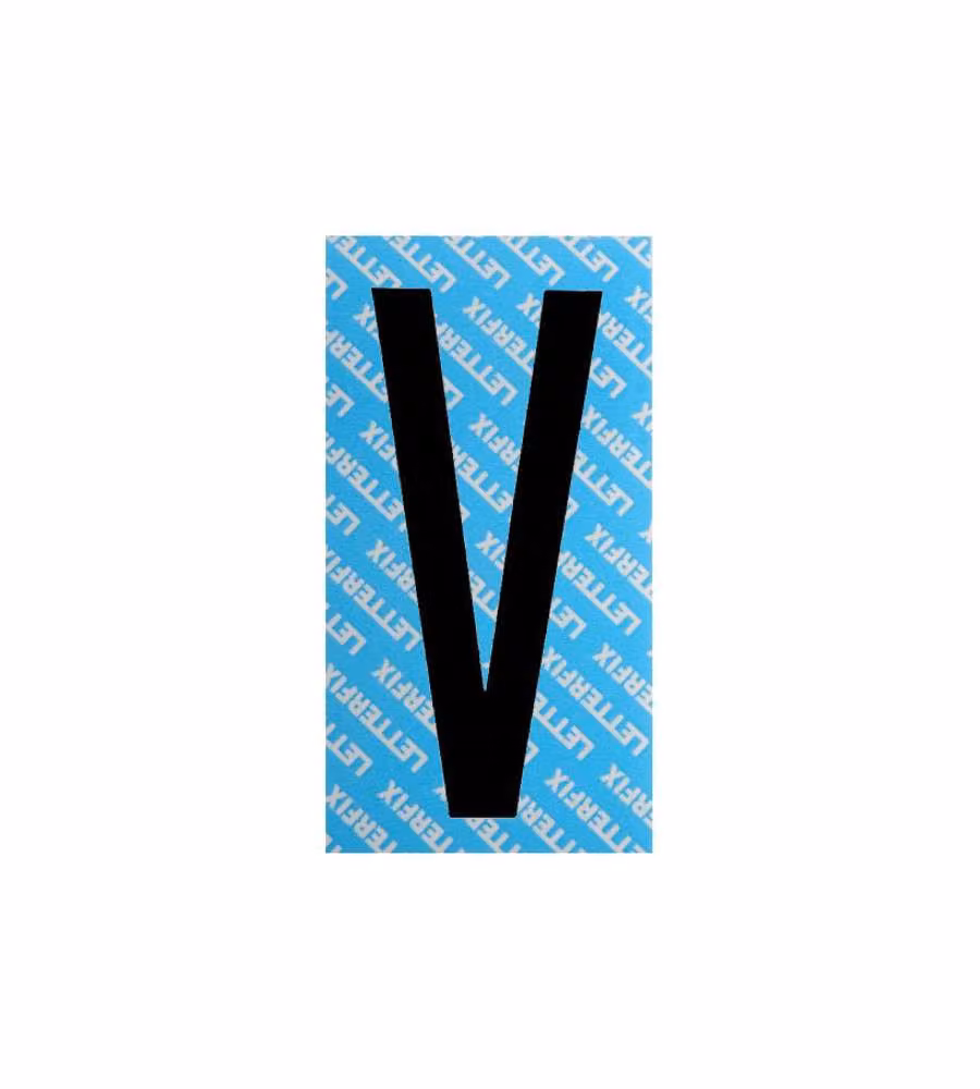 Lettera Adesiva Nero Serie T80 V Letterfix