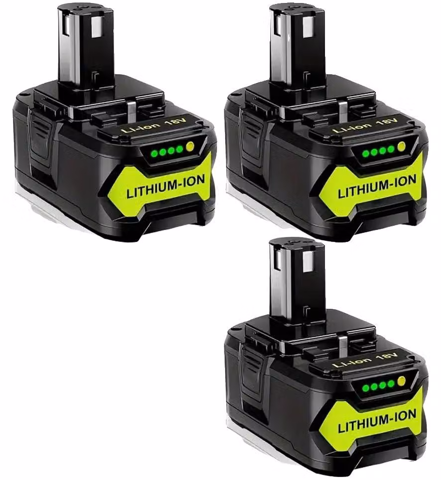 Batterie di ricambio, capacità 8000mAh, caricabatterie doppio incluso, confezione da 3 pezzi da 8.0