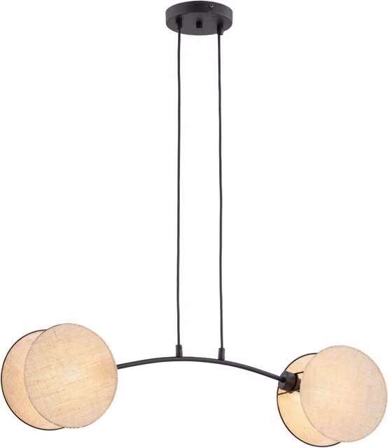 Lampada a Sospensione Moderna Orion Luceart-Classic in Acciaio con Effetto Naturale, Disponibile in Colori Argento, Beige, Nero e Bianco