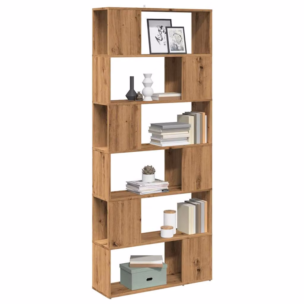 Libreria e divisorio per stanza vidaXL in legno color marrone, L 80 cm x P 24 cm x H 186 cm